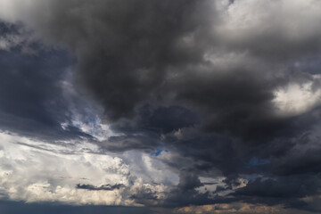 Wall Mural - Epic Storm clouds, sky, blue dark clouds background abstract texture, thunderstorm