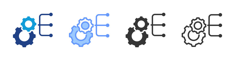 Aufkleber - Streamlining icon set multiple style collection