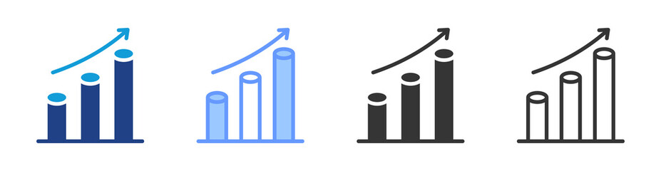 Poster - Scalability icon set multiple style collection