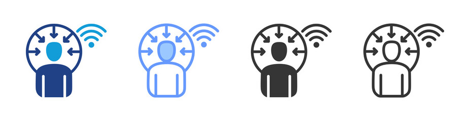 Poster - Personalized Learning icon set multiple style collection