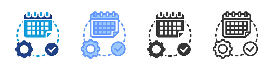 Aufkleber - Self Paced Learning icon set multiple style collection