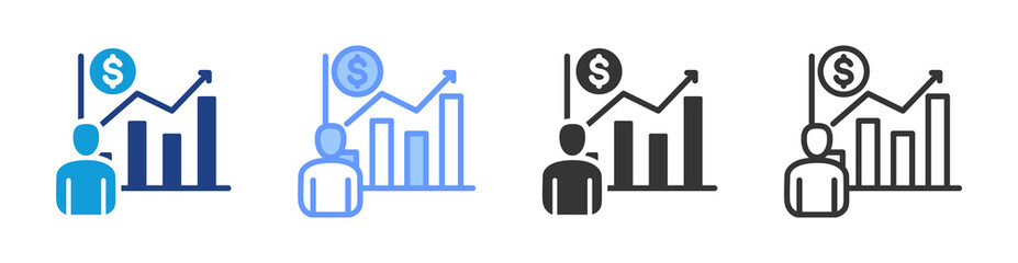 Poster - Development icon set multiple style collection