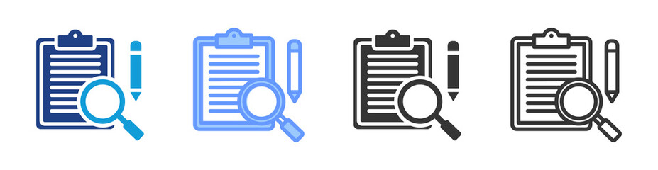 Poster - Primary Research icon set multiple style collection