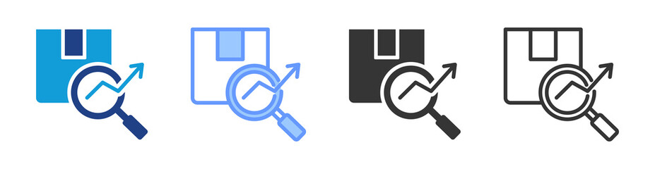 Poster - Product Research Development icon set multiple style collection