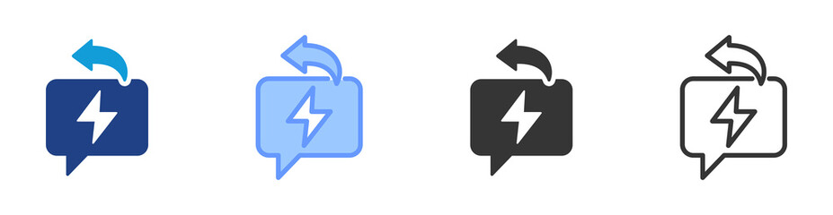 Poster - Crisis Response icon set multiple style collection