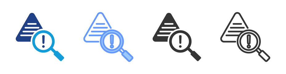 Poster - Hazard Analysis icon set multiple style collection