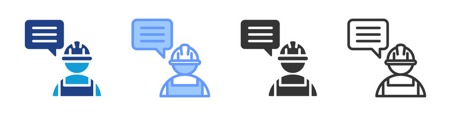 Poster - Project Briefing icon set multiple style collection