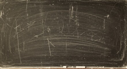 Aufkleber - Grunge Chalkboard Texture Background with Chalk Smudges and Dust