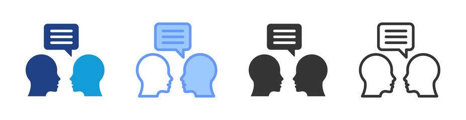 Poster - Continuous Feedback icon set multiple style collection