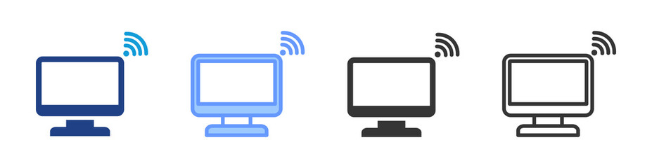 Aufkleber - Network Device icon set multiple style collection