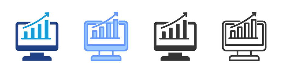 Poster - Performance Analysis icon set multiple style collection