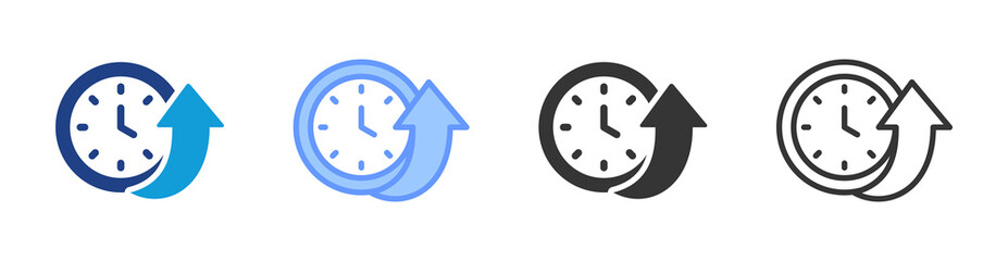 Aufkleber - Server Uptime icon set multiple style collection