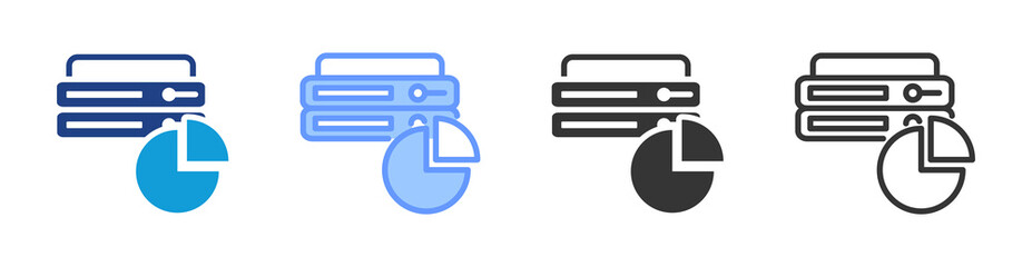 Poster - Disk Usage icon set multiple style collection