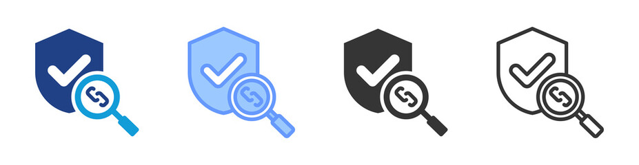 Poster - Vulnerability Scanning icon set multiple style collection