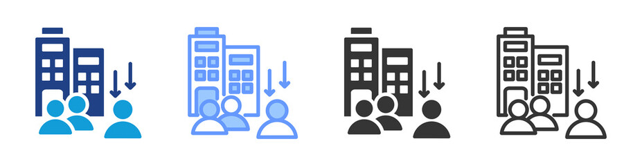 Aufkleber - Enterprise icon set multiple style collection