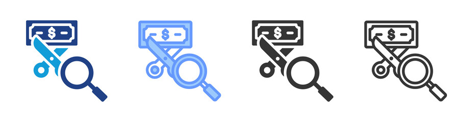 Poster - Bargain Hunting icon set multiple style collection