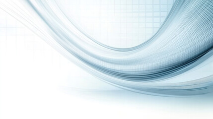 Poster - A blue wave with a white background. The wave is very long and has a lot of detail
