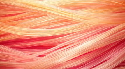 Poster - A long, pink and orange hair strand. The hair is curled and twisted, giving it a unique and interesting appearance. The colors of the hair create a vibrant and eye-catching effect