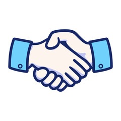 Wall Mural - Handshake icon vector handshake illustration business vector