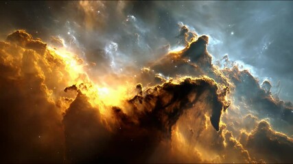 Poster - Exploring the Beauty of a Distant Galaxy in Vibrant Colors Generative AI