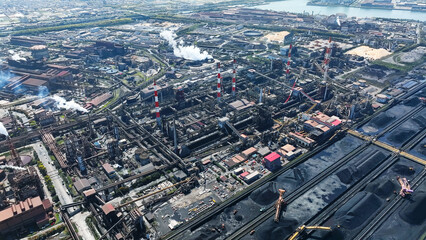 Poster - 工業地帯の風景空撮