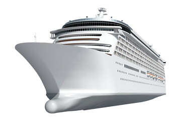 Wall Mural - 3D cruise ship png, boat on transparent background