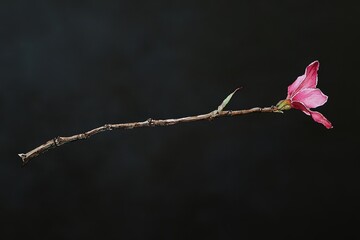 Wall Mural - delicate blossom on a long, slender branch.