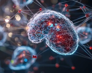 Poster - A conceptual rendering of a nanobot-powered artificial liver filter, nanorobots concept