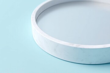 Poster - minimalistic photo features clean mirror surface close-up shot reflecting subtle light emphasizing tranquility