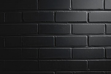 Poster - Dark brick wall texture