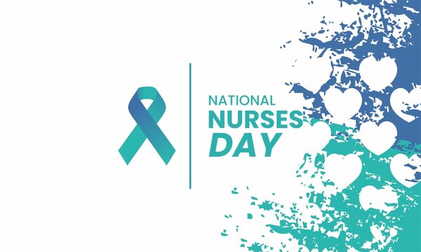 national nurses day with US flag , vektor background banner . 