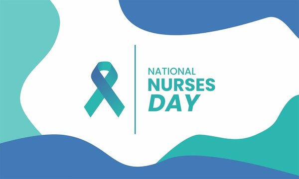national nurses day with US flag , vektor background banner . 