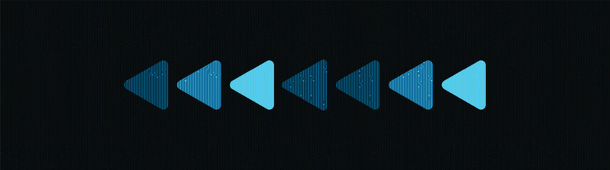 Fototapete - Panorama triangle line Technology Background,comic and Motion concept design,vector.