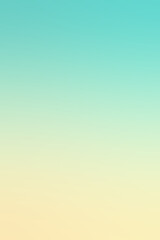 Poster - Gradient background transitioning from turquoise to soft beige during sunset in a serene atmosphere
