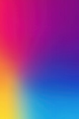 Poster - Vibrant gradient background with vivid colors transitioning from pink to blue and yellow