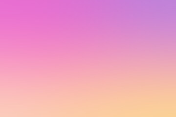 Poster - Smooth gradient transition from pink to orange hues in evening sky illumination