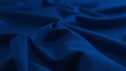 Poster - Elegant Smooth Deep Blue Fabric Texture Ideal for Backgrounds, Fashion Design, and Creative Textile Work Showing Softness and Flowing Quality