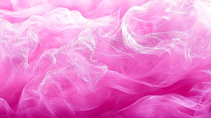 Poster - Delicate pink silk fabric with ethereal, flowing folds and gentle light