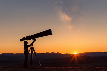 sunset telescope celestial