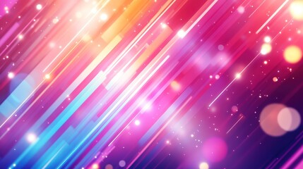 Fototapete - dynamic streams of glowing light and geometric shapes create an exciting and modern abstract background for creative projects and visual displays