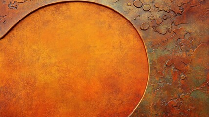 Poster - a compelling abstract texture showcasing the interplay of aged copper tones and patinated details creating a visually rich surface ideal for backgrounds or design elements