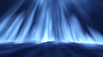 Wall Mural - Hidden ESG indicators flow through the sky in the form of auroras. 