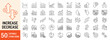 © VSK Graphics - Increase and Decrease editable stroke outline web icons set. Increase, decrease, business growth, profit, finance, fall, up, down, graph, statistics, market, economy and more... Vector illustration
