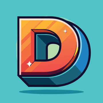 D company vector logo sign and Nise design. Adobe Illustrator   Vector design elements.