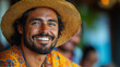 © Dimas - Smiling Man in Traditional Festa Junina Attire in Brazil, Ai Generated Images