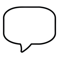 Poster - chat icon on white background