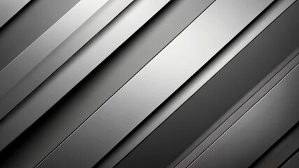 Poster - Sleek metallic surface with diagonal lines showcases modern and stylish design, perfect for backgrounds and textures that evoke sophistication and elegance.