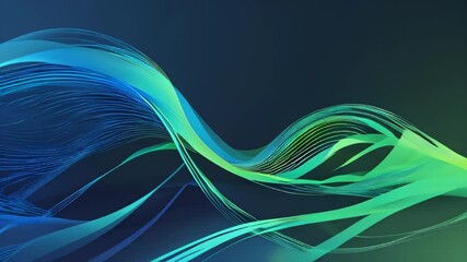 Poster - Bright colorful lines in motion create an abstract design wallpaper with a rainbow glow