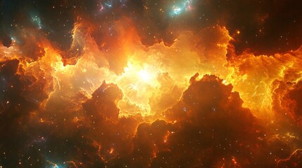 cratered plain glowing under solar flare-charged dust clouds