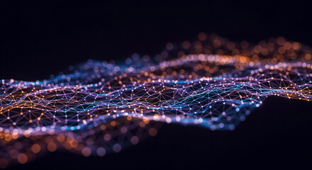 Poster - Abstract digital technology  background . Generative AI